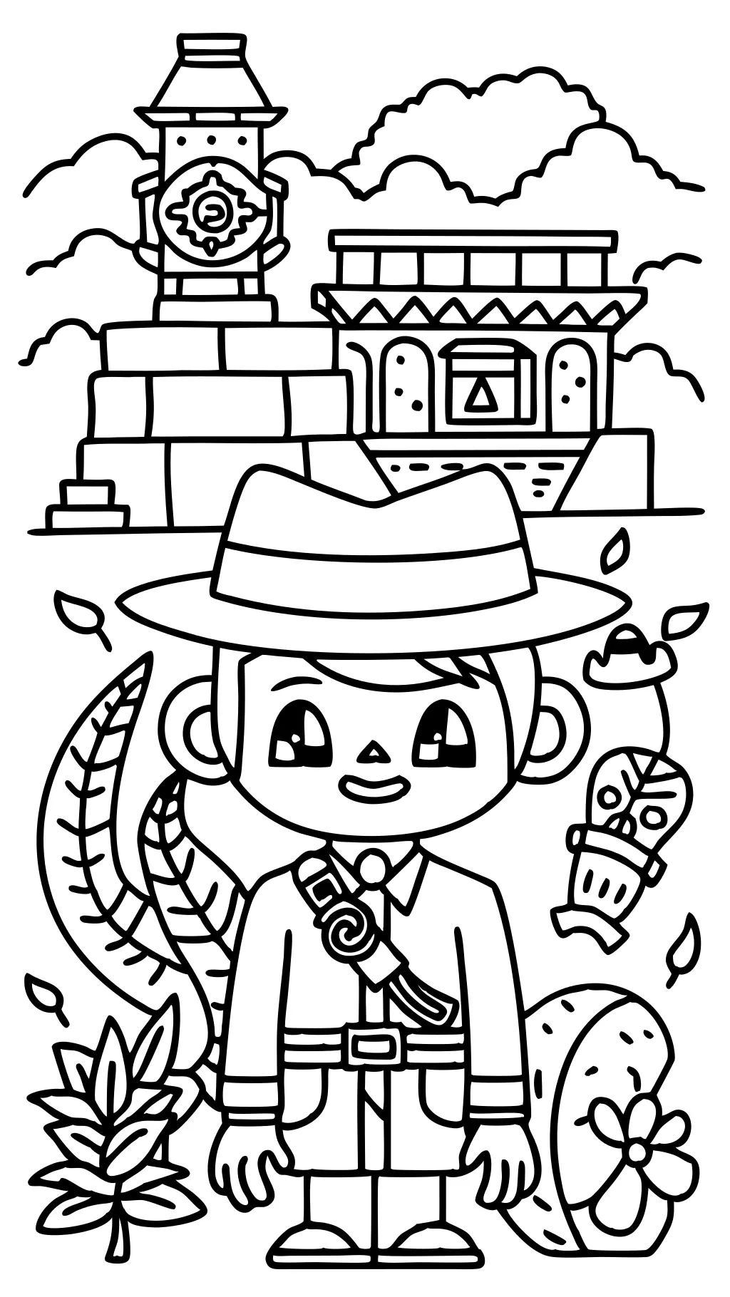 Indiana Jones Coloring Page